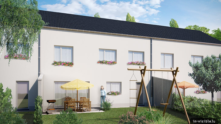 3D architectural visualization & rendering, Rendu de visualisation architecturale en image de synthèse 3D : Hinter Jans