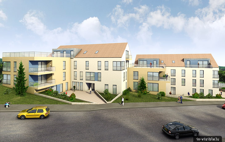 3D architectural visualization & rendering, Rendu de visualisation architecturale en image de synthèse 3D : La Pointe