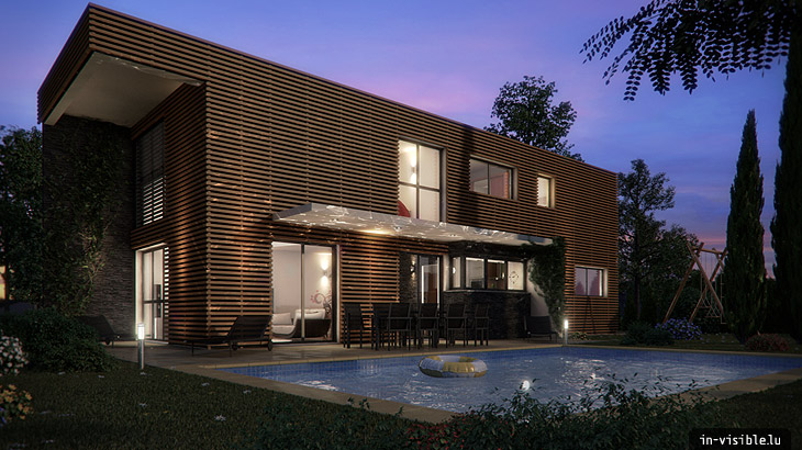 3D architectural visualization & rendering, Rendu de visualisation architecturale en image de synthèse 3D : Mirabeau2